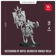 Artel W Sisterhood of Abyss Bearer of Unholy Relic 28mm Miniature