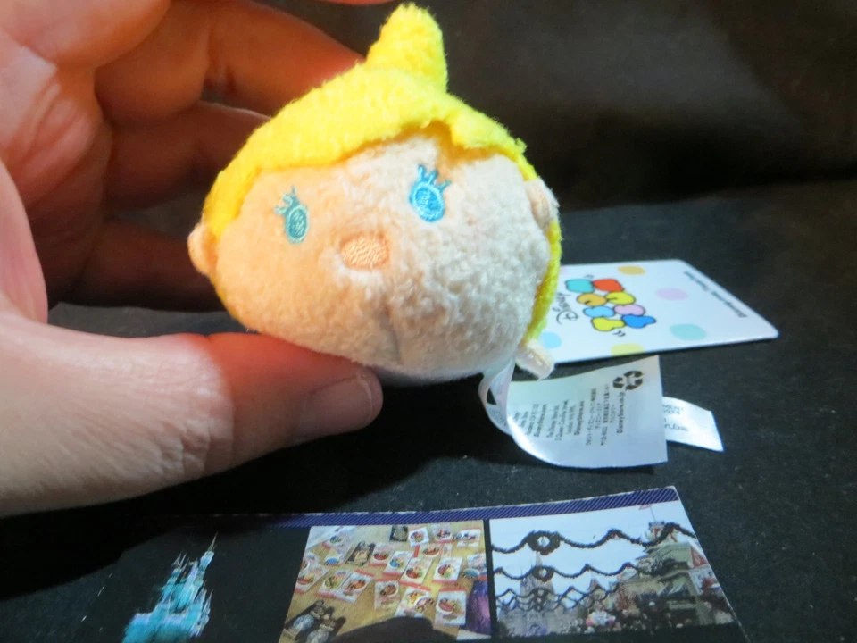Disney Store Authentic USA Tinker Bell Tsum Tsum Peter Pan 3.5" mini plush toy - Image 2 of 4
