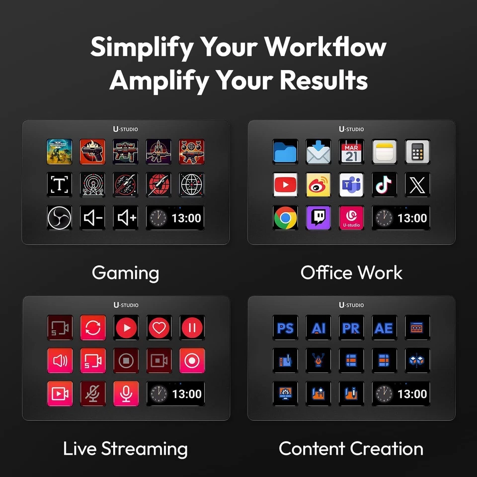 Ulanzi D200 Stream Controller 13 keys for Gaming/Office/Livestreaming - Image 4 of 4
