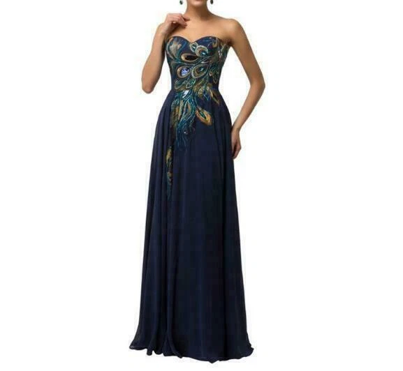 blue dress for baby girl Grace Karin Halter Chiffon Long Bridesmaid Dresses Floor Length