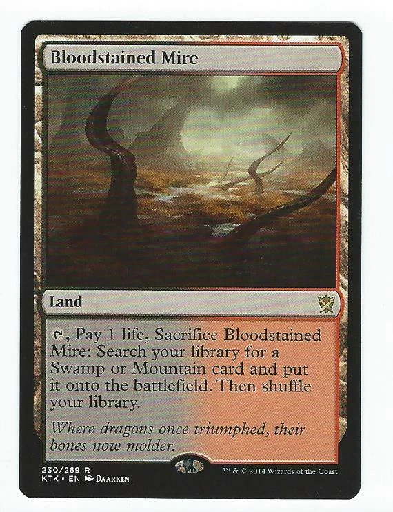 MTG - BLOODSTAINED MIRE - KHANS OF TARKIR - RARE | eBay