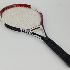 Winson N Code NVision Tennis Racquet Sleek Black and Fiery Red. Needs New Grip.