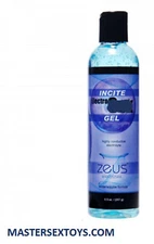 Zeus Incite E-Stim Gel 8 oz Electro Electronic Stimulation Massage Oil Electric