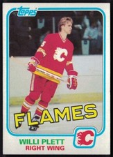 1981-82 Topps #26 Willi Plett - Calgary Flames