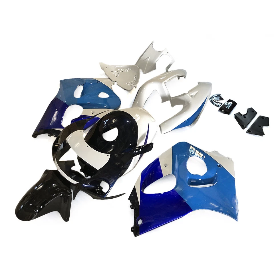Kit Fairins azul blanco para Suzuki GSXR600 GSXR750 1996 1997 1998 1999 kit de carrocería Foto 4 de 4