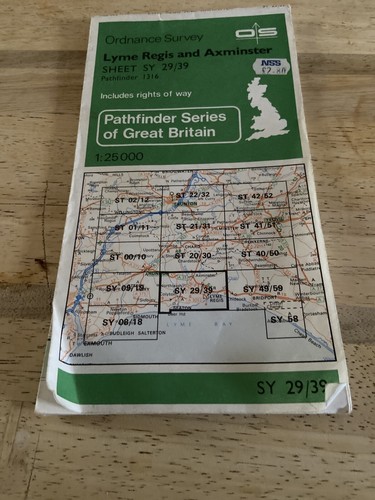 Pathfinder Maps: Lyme Regis and Axminste... by Ordnance Survey Sheet map, folded