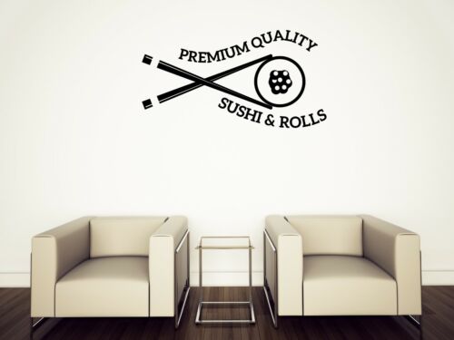 Wall Vinyl Decal Sushi Japanese Sea Food Restaurant Asian Cuisine Logo (n1516) - Picture 1 of 3