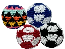 Just 4 Kicks Inc. Soccer Hacky Sack 4 Pack - Footbag Juggling Balls