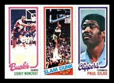 1980 Topps Basketball #110 Moncrief Shelton Silas NM *e17