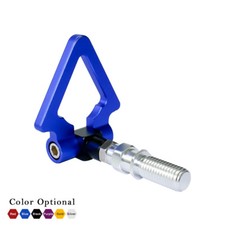 Car Folding Triangle Screw-on Front Rear Bumper Tow Hook For Honda Toyota Blue