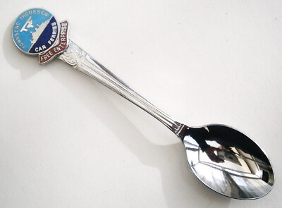 SV910) Vintage Townsend Thoresen Auto Fähren Schiff Souvenir Sammler Löffel