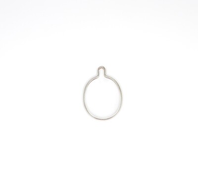 Oval 1 Ring Wrap-Tite Sterling Silver Dangle Setting