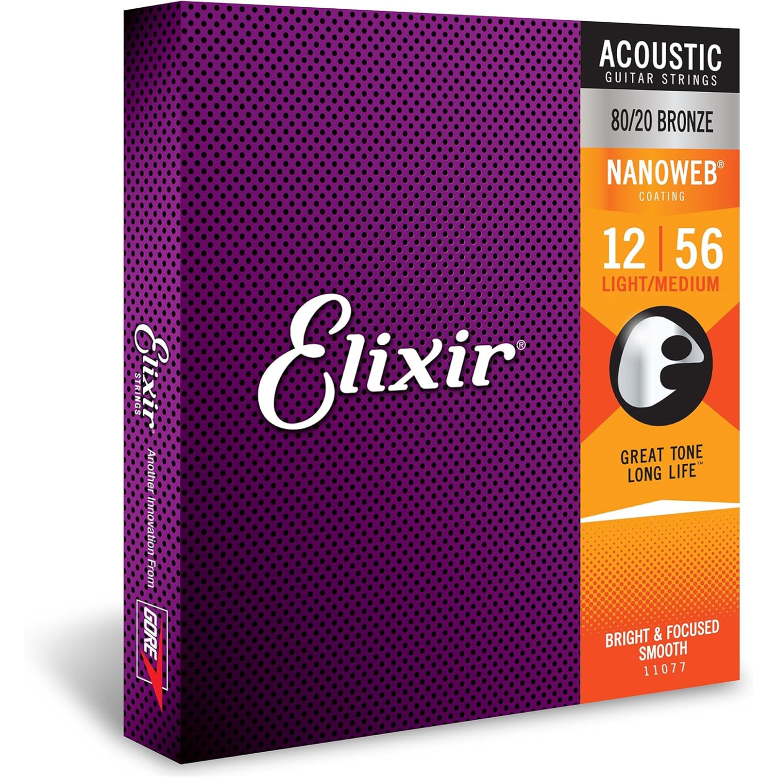 Акустические струны Elixir 11077 Nanoweb 8020 Bronze из бронзы 3490₽