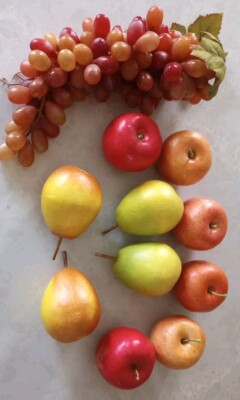 Artificial Fruit Mix Fake Fruit Realistic Lifelike Decoration 11 Pieces