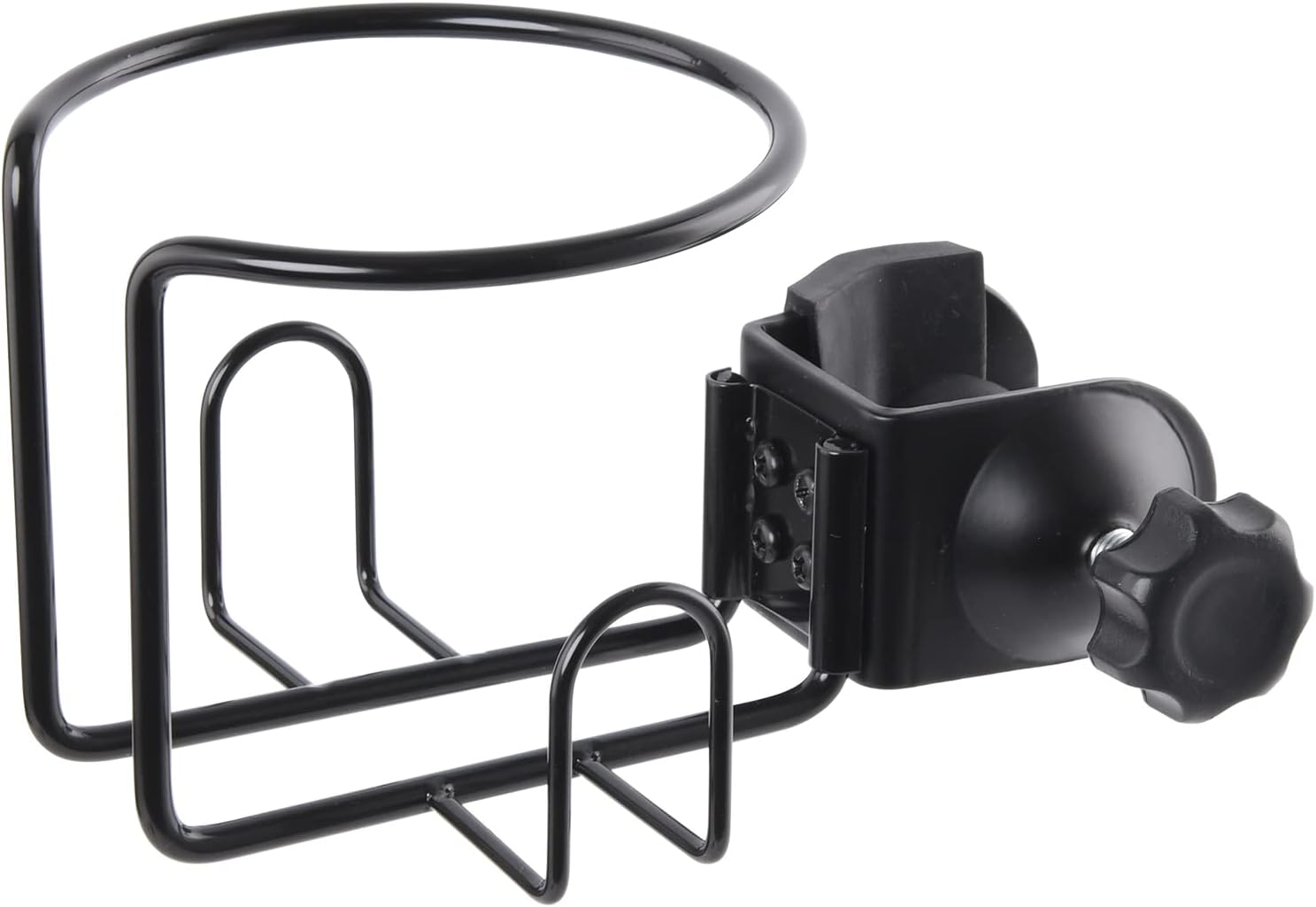 Clampon Cup Holder for Microphone Stand Tube, Clip on Drink Holder for