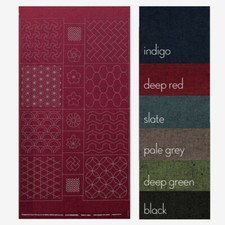 Japanese Sashiko Sampler Panel Kit 'Trad' Designed by Susan Briscoe