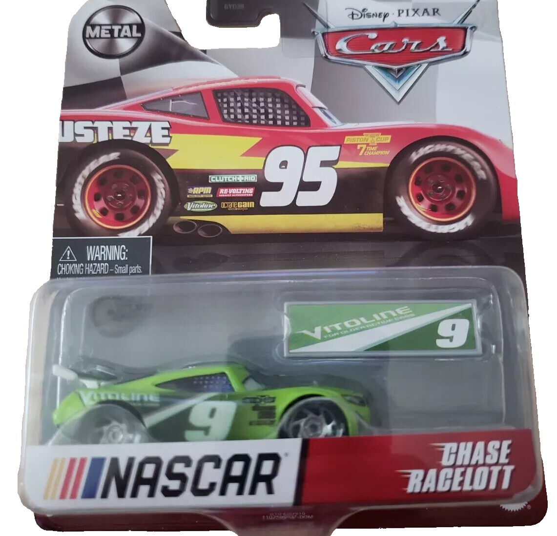 カーズ マテル CHASE RACELOTT NASCAR ミニカー 2021 DISNEY CARS NASCAR CHASE RACELOTT #9 VITOLINE 1:55