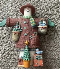 VTG Snowman Lang & Wise 1st Edition Red Cap Coat 1998 Santa Sue Dreamer "New"