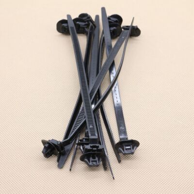 New 15Pcs For Toyota 8271112200 Nylon Push Mount Wire Tie 185.3mmx7.2mm