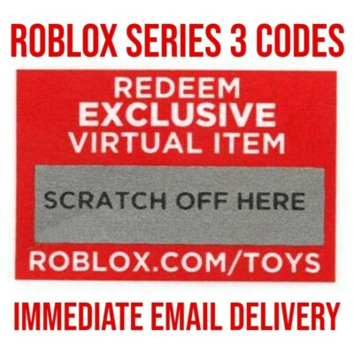 Roblox Toys Blue Series 3 One Code Only Random Virtual Item Immediate Delivery 681326107200 Ebay - roblox toys codes not used