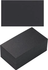 100 Pack 3x5 Black Index Cards Study Note Cards for Office School Learning NEW