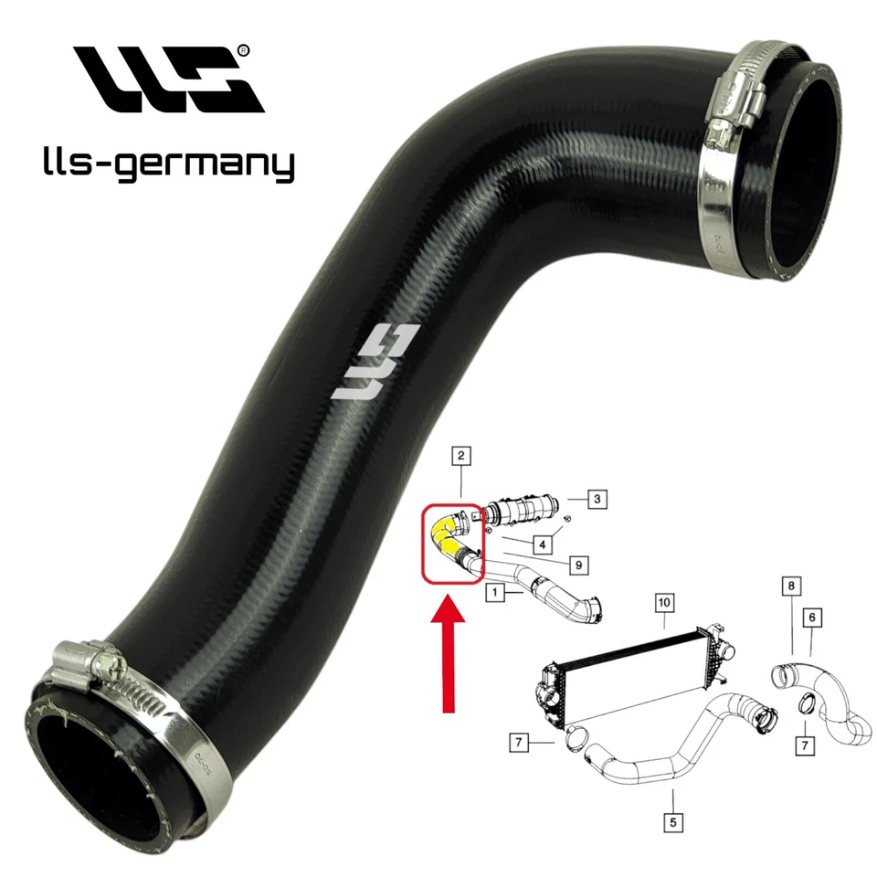 Turboschlauch Ladeluftschlauch für JEEP GRAND CHEROKEE IV (WK, WK2) 3.0 CRD - Bild 4 von 4
