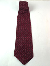 Murano Silk Tie Burgundy White Gray Men's 59.5 x 4" Abstract Made in USA