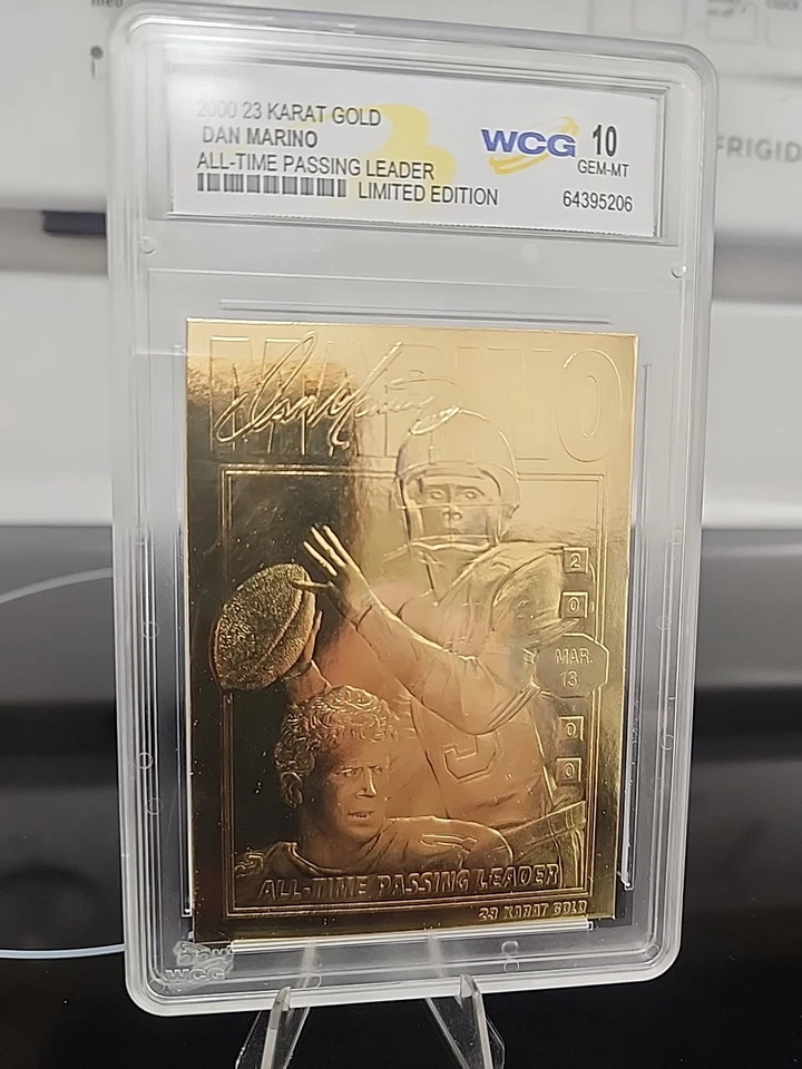 2000 23KT Gold Dan Marino All-Time Passing Leader Limited Edition Gem Mint 10 - Image 3 of 4