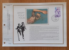 Feuillet CEF 1er jour sur Soie : SPORT POUR TOUS  Année 1978 n° 476 S / 297