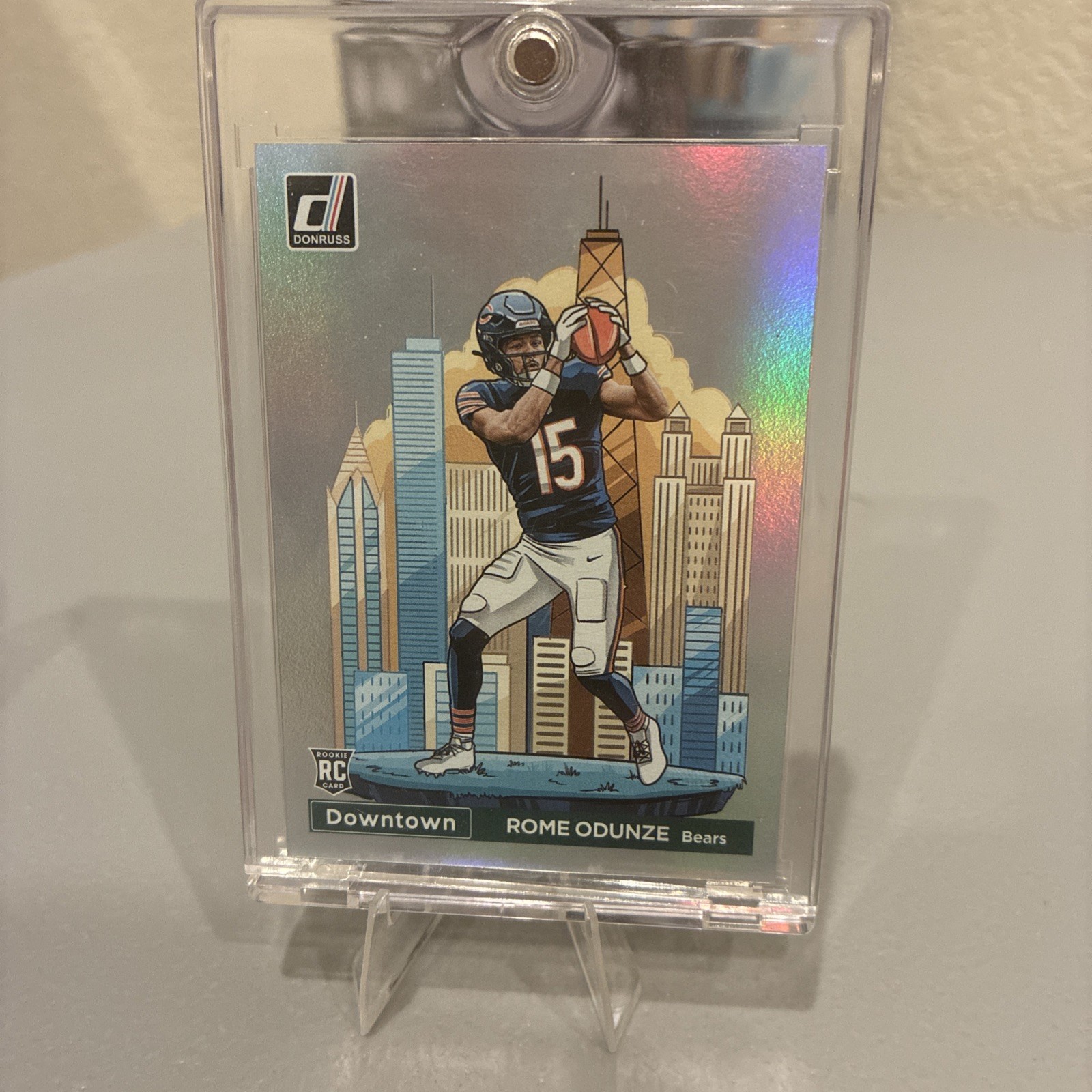 2024 Donruss  Rome Odunze Downtown! RC Rookie SSP #15 Chicago Bears