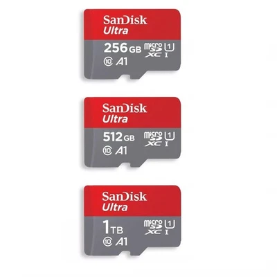 SanDisk Ultra 256GB 512GB 1TB 2TB Micro SD MicroSDXC C10 4K A1 UHS-I Memory Card