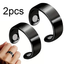 2 Pieces Anti Snoring Device Ring; A Magnetic Therapy Acupressure Treatment