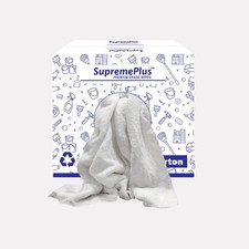 Premium White Terry Towel Rags - Bulk Cotton Cleaning Cloths, Absorbent - Boxes