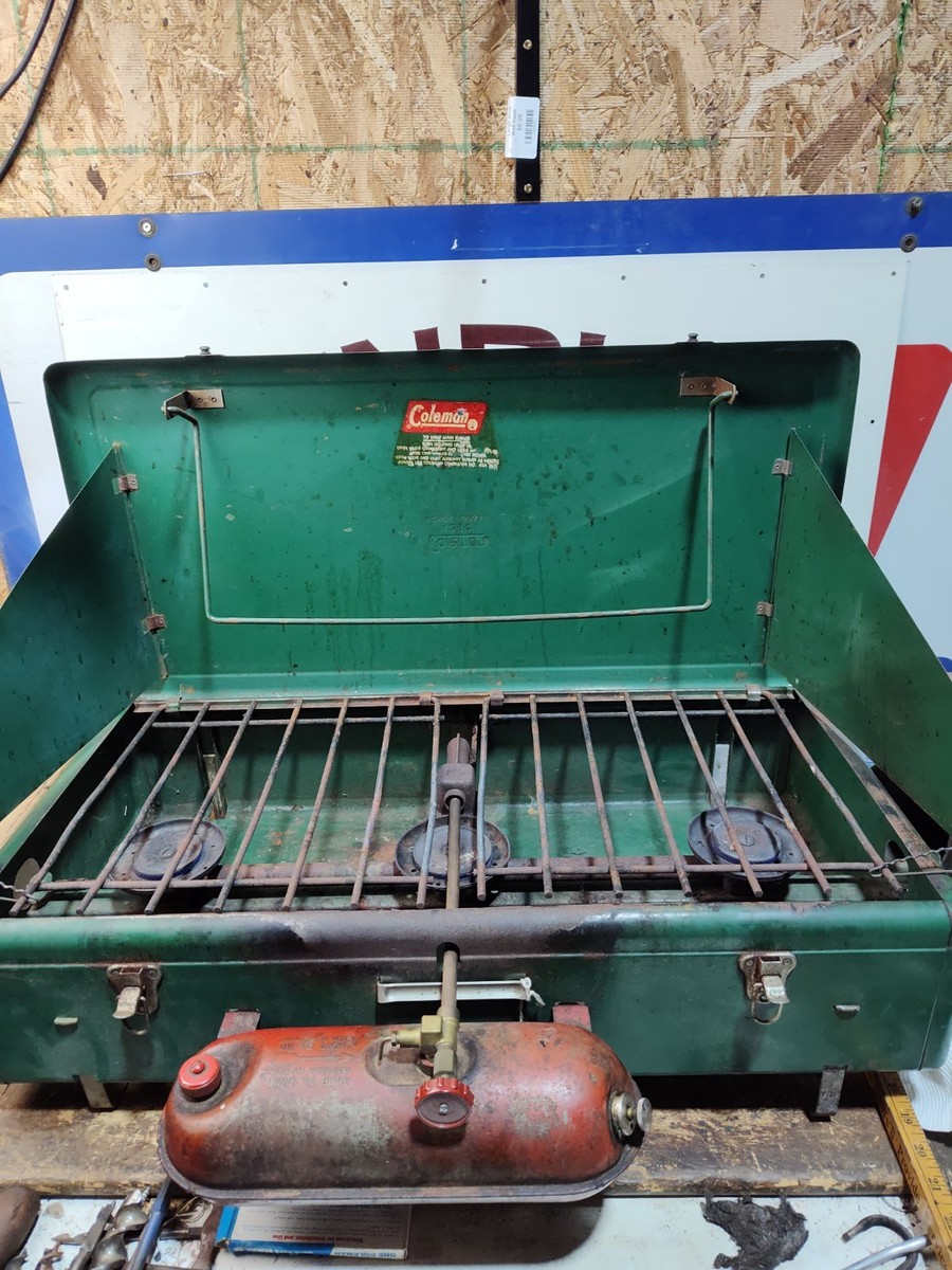 Vintage Coleman 426C 3 Burner Camp Stove Tested Works | eBay