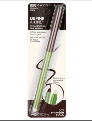 (4) PACK-Maybelline Define-A-Line Mechanical Eyeliner, 805 Brownish Black NEW!