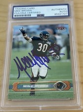 Mike Brown Chicago Bears Signed 2002 Fleer Ultra Card #115 PSA/DNA Certified