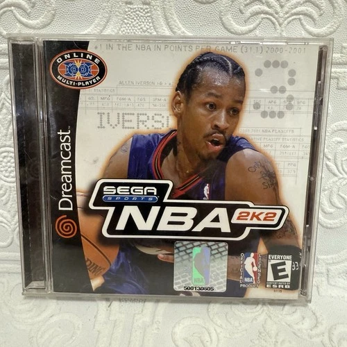 NBA 2K2 (Sega Dreamcast, 2001) Complete with Manual
