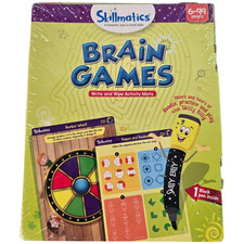 Skillmatics Brain Games Write  Wipe Activity Mats Educational Puzzle Set Sealed