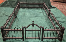 Handmade Amish Mini Decor Fencing w/Gate Lanc...