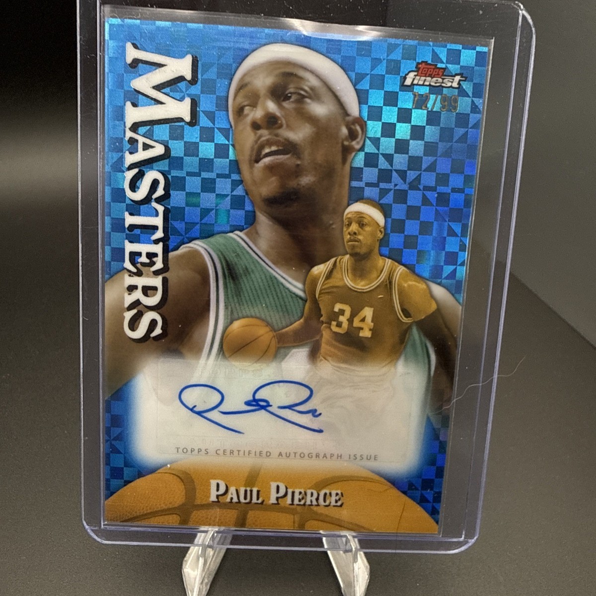 2024-25 Topps Finest Basketball Paul Pierce Masters Auto Blue /99 