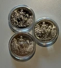 3- Silver 1oz Each  Prospectors Rounds .999 Fine Silver. 2-No Dates 1-dated 2016