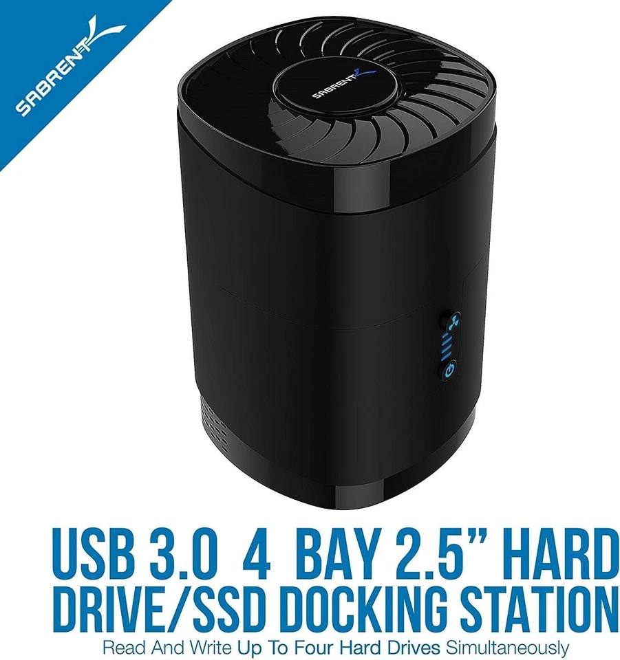 High Capacity 4-Bay USB 3.0 Docking Station, Cooling Fan - Image 4 of 4