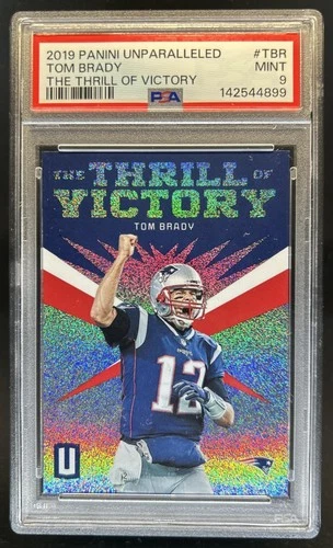 2019 Panini Unparalleled Tom Brady The Thrill of Victory #TV-TBR Patriots PSA 9