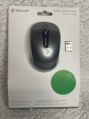 Microsoft Wireless Mobile 3500 Mouse with USB Attachment New In Box. Sealed