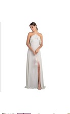 NWT Jenny Yoo Jada Morning Mist Mint Luxe Chiffon Bridesmaid Dress Size 2