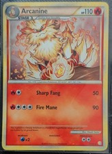 Arcanine 1/123 HeartGold SoulSilver Holofoil Holo Rare LP Pokemon TCG on eBay
