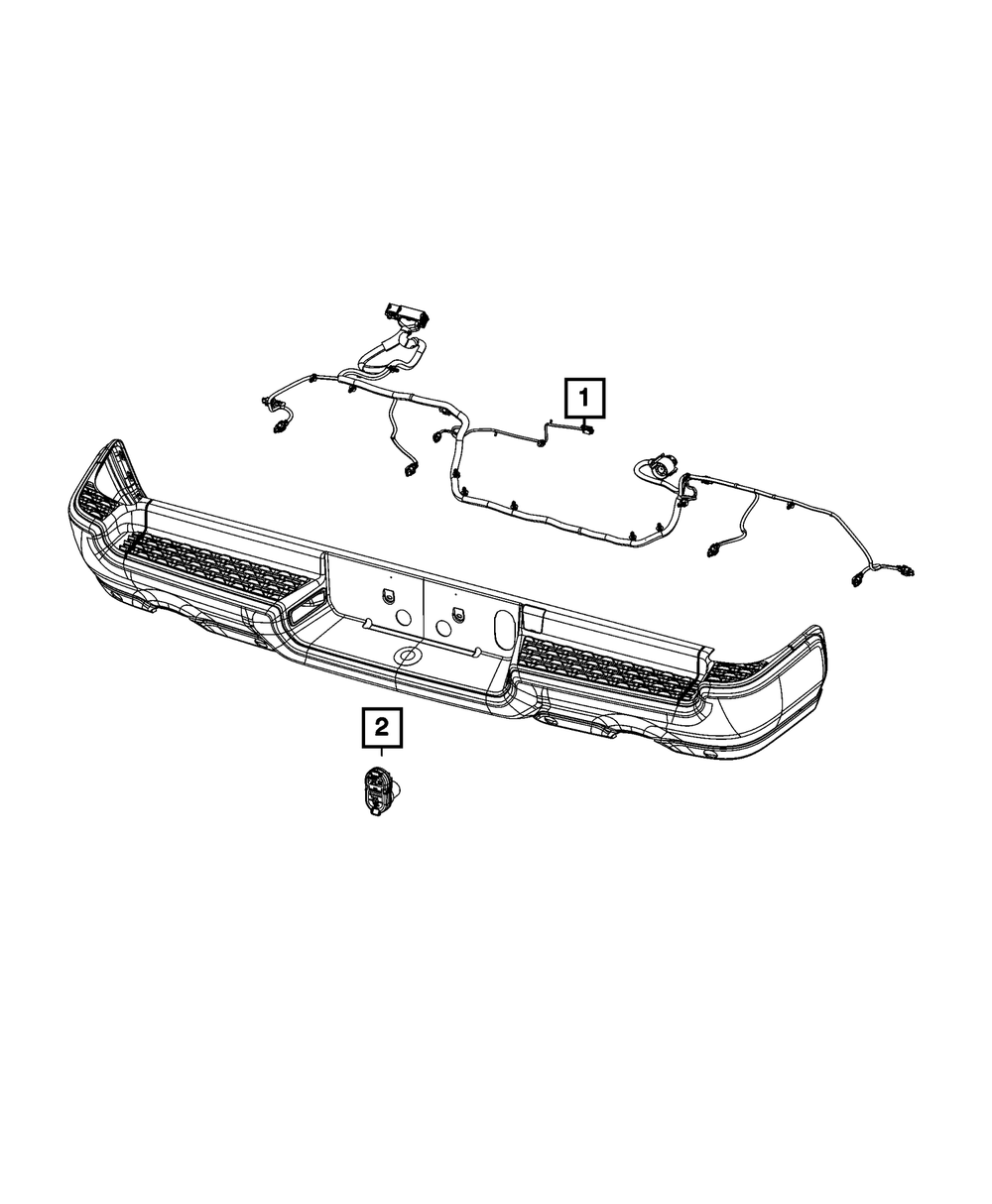 Genuine Mopar Rear Fascia Wiring 68600796AC