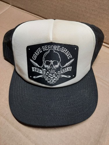Grave Before Shave Snapback Hat Cap Ballcap