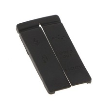 USB HDMI AV Video Out MIC Rubber Door Cover For Canon 50D Black Camera A