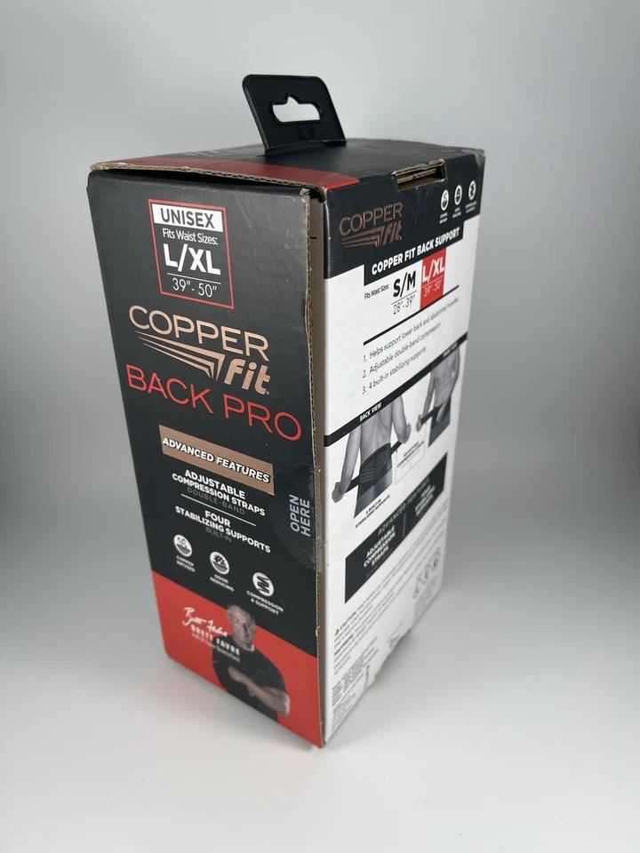 Copper Fit Black Back Pro 压缩和支持可调节肩带 L /XL 开箱 — 第 3/4 张图片